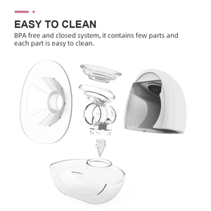 Tire-lait électrique <span class=keywords><strong>sans</strong></span> fil portable <span class=keywords><strong>sans</strong></span> fil pour bébé, échantillon de tire-lait portable mince numérique mains libres - Product Image 5