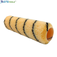 Rouleau de peinture murale en polyester tissé, brosse à peinture, manchon de recharge, cadre de cage, brosse à rouleau de peinture de style tigre
