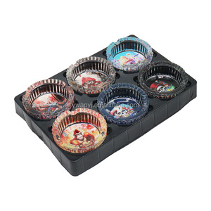AP Round 85mm Durchmesser Glas <span class=keywords><strong>Aschenbecher</strong></span> Custom Logo Günstige Runde Glas <span class=keywords><strong>Aschenbecher</strong></span> Kostenlose Probe Glas <span class=keywords><strong>Aschenbecher</strong></span> - Product Image 5