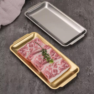 Plateaux <span class=keywords><strong>de</strong></span> service rectangulaires <span class=keywords><strong>en</strong></span> acier inoxydable personnalisés pour buffet <span class=keywords><strong>de</strong></span> cuisine - Product Image 5