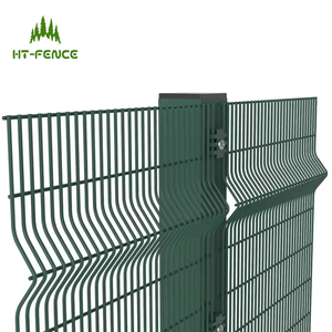 Clôture de sécurité anti-escalade 358 enduite de poudre à prix HT-FENCE bon marché panneaux de treillis soudés hautement durables pour la frontière - Product Image 2