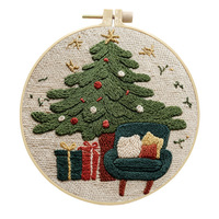 Service OEM, kit complet de broderie 3D, série de broderie DIY sur le thème de Noël pour adultes
