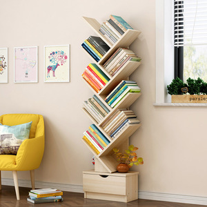 Étagère à livres d'angle en bois, design moderne, bibliothèque pour <span class=keywords><strong>salon</strong></span>, bibliothèque en forme d'arbre, <span class=keywords><strong>rangement</strong></span> pour enfants et adultes - Product Image 3
