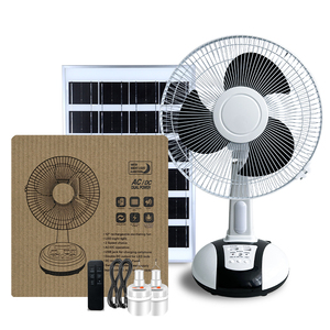 Hot Sale Cheapest Price New Rechargeable Cooler Battery Rechargeable Fans <b>Portable</b> <b>Table</b> Solar Fans TA16 Solar Ac Rechargeabl - Product Image 4