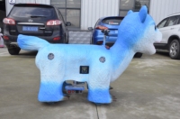 Modèle de scooter animatronique électrique personnalisé pour enfants, à monnayeur, en forme de dinosaure, pour parcs d'attractions et centres commerciaux
