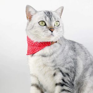 ชุดสายจูงสุนัขผูกโบว์ลายสก๊อต3ชิ้น/ลายพราง/จุด/ดอกไม้ผ้าพันคอสุนัขพร้อมกระดิ่งปรับได้3ขนาดสำหรับลูกสุนัขและแมวตัวเล็ก - Product Image 5