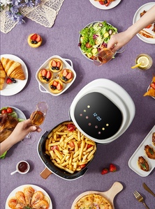 Friteuses à air électriques intelligentes 8L Grande capacité Automatique Ménage Multi 360 ° Friteuse <span class=keywords><strong>sans</strong></span> <span class=keywords><strong>huile</strong></span> à écran tactile LED pour la cuisson - Product Image 6