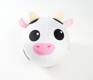 9 pollici gonfiabile Fuzzy Ball giocattolo | Tessuto rivestito che rimbalza palla con la faccia di sorriso per i bambini interni ed esterni giocare - Product Image 6