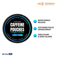 Sachets de caféine BRCGS AA+ Grade 80mg, certifiés CNAS, chaque lot conforme, additif légal, GMP