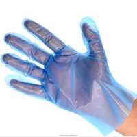 Gants jetables personnalisés en PEHD épais, antidérapants, imperméables, pour la manipulation des aliments rapides et l'utilisation en cuisine, sans poudre, sans silicone, 26 cm, avec logo