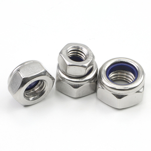 Écrous autobloquants en nylon épaissi en acier au carbone/acier inoxydable 304/201/316 avec insert en nylon M3 M4 M5 M6 M12 M14 M16 M18 - Product Image 2