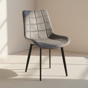 <span class=keywords><strong>Chaise</strong></span> en velours noir en métal de style moderne confortable, nouvelle conception, pour salon, salle à manger, <span class=keywords><strong>chaise</strong></span> d'appoint pour la maison, l'hôtel - Product Image 1
