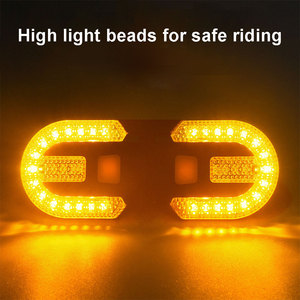 Luz Trasera LED Recargable USB para Bicicleta, Ultra Brillante, Resistente al Agua, de Larga Duración, con Bocina y Señal de Giro - Product Image 3