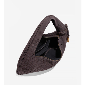 Borse a Spalla da Donna alla Moda di <span class=keywords><strong>Grande</strong></span> Capienza in Pelle Scamosciata <span class=keywords><strong>Borsa</strong></span> Hobo Intrecciata Arricciata per Autunno e Inverno - Product Image 4