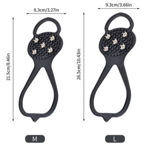 Vente en gros de chaussures à crampons à 5 dents pour hommes et femmes, antidérapantes, pour la neige, l'escalade, la randonnée, les sports d'hiver - Product Image 5