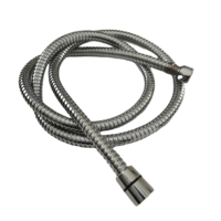 Tuyau de douche flexible en PVC argenté de haute qualité DLP, garantie 3 ans, diamètre intérieur 3/4, design moderne, pour salle de bain, douche à main, lavabo