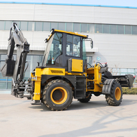 Chine Nouveau Tracteur Avec Pelle Rétrocaveuse Et Chargeur Frontal 4x4 4WD Mini Chargeuse Pelle Rétrocaveuse