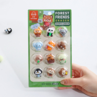 Penghapus KUKI 8455 Klub Teman Hutan Lucu Kartun Pelajar Lucu Alat Tulis Kawaii Kartun