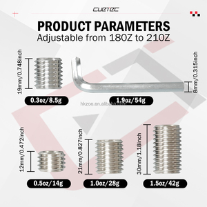 Pesas para Taco de Billar Cuetec Acueweight II System, Paquete de 4, Repuesto de Acero Inoxidable para Tacos de Snooker y Billar - Product Image 4