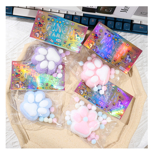 JN-<span class=keywords><strong>Jouet</strong></span> à pincer doux TPR fait à la main, patte spongieuse Taba unique pour enfants de 5 à 7 <span class=keywords><strong>ans</strong></span>, rebond lent, hamster, patte de chat, idée cadeau - Product Image 5