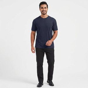 T-shirts pour hommes de haute qualité en polyester et coton, coupe classique, écologiques, 200 g, poids lourd, lavage vintage, lavage à l'acide, impression personnalisée - Product Image 1