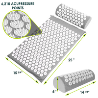 Tapis de yoga et oreiller d'acupression écologiques LADYGLOW en noix de coco