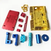 Support de fixation en titane et aluminium 7075 usiné CNC sur mesure à 5 axes avec anodisation