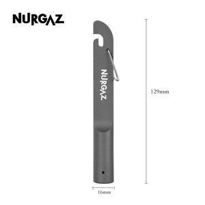NURGAZ Puncteur de cartouche de gaz en acier inoxydable gris, outil multifonction durable pour le camping en plein air - Product Image 5