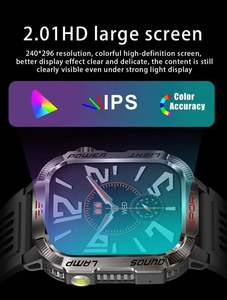 Ht29 Montre Smartwatch New Bt Call Check Light Pressure Altitude Reloj Touch Screen App <b>Control</b> Smart Watch for Men Women Male - Product Image 6