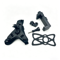 Support universel antidérapant pour GoPro Hero/DJI Osmo Action/nsta360 X5, kit de fixation mentonnière pour casque, pour téléphones et caméras d'action