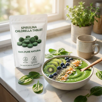 Comprimés de Spiruline, Supplément Alimentaire Naturel Super-Nutritif pour le Soutien Immunitaire et la Détoxification, Marque Privée, Vegan, Sans OGM, Vente en Gros