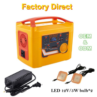 Station d'alimentation portable LiFePO4 294Wh 600W, générateur solaire à onde sinusoïdale pure, batterie de secours MPPT UPS pour camping-car, camping et extérieur