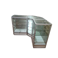 Vitrine d'exposition pour téléphones portables en verre trempé et aluminium avec éclairage LED pour magasins de détail, salles d'exposition et centres commerciaux
