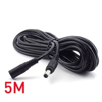 Câble d'extension DC 3m 12V Cordon d'alimentation DC 5V-24V 5.5mm x 2.1mm DC Jack Plug Adapter Male to Female for Camera