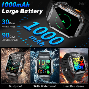 Đồng hồ thông minh LIGE BWMT62 GPS, thời lượng pin dài, gọi điện thoại, đèn pin, theo dõi sức khỏe, dành cho nam, trợ lý giọng nói AI, tương thích <span class=keywords><strong>Android</strong></span> và IOS - Product Image 2