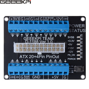 บอร์ดแยกสัญญาณไฟ DC แบบขยาย GeeekPi 24/20 พิน ATX รุ่น F805 - Product Image 1