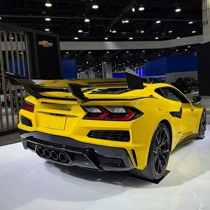 Fitment DRY Carbon Fiber Rear Wing for C8 Z06 to Zr1 Style Rear Spoiler High Wing - Product Image 1