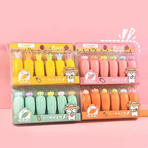 6 couleurs Mini Fluorescent Surligneur Stylo Set Carotte Maïs Cactus Design pour Art <span class=keywords><strong>Dessin</strong></span> Doodling Marquage Plat <span class=keywords><strong>Kawaii</strong></span> <span class=keywords><strong>Kawaii</strong></span> - Product Image 5