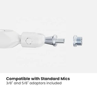 Support de microphone à bras articulé réglable MDS19-1L RGB pour studio, bureau, table, podcasting, support de microphone à bras articulé