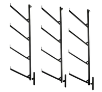 Système de rangement DIY robuste pour roues en alliage, pour la modification de conteneurs maritimes, support de rayonnage tubulaire à 1/2/3/4 niveaux