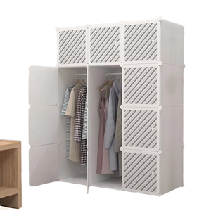 Armario de Plástico de Diseño Moderno, Económico, para Dormitorio, Hogar o Apartamento, para Almacenamiento en Taller - Product Image 1