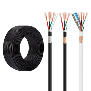 USB 2.0 cáp dữ liệu 2725 22 + 28 AWG 4 lõi xoắn cặp dây điện TPE nhôm lá mỏng bện lá chắn PVC bị mắc kẹt - Product Image 1