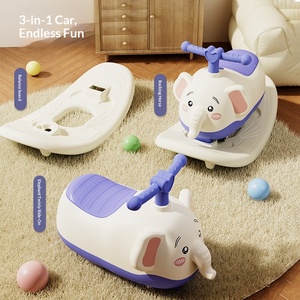 Nuovo Scooter Multifunzione a 3 Ruote per Bambini, Auto Giocattolo in Plastica a Forma di Arachide, Cavalcabile e Basculante, per Bambini da 1 a 3 Anni, Regalo per Neonati - Product Image 4