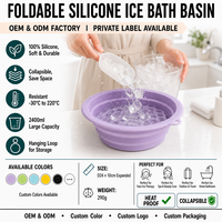 Bol facial en silicone personnalisé avec logo pour cryothérapie, bassine de lavage à l'eau glacée, outil de beauté écologique pour raffermissement et lifting du visage, OEM ODM