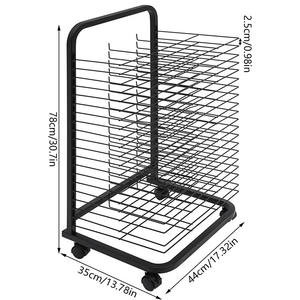 JH-Mech Art <span class=keywords><strong>Work</strong></span> and Paint 15 estantes montados en la pared o estante de secado de Arte de Metal independiente izquierdo para el aula estante de secado de pintura A4 - Product Image 2