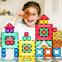 Mini-jeux de tuiles magnétiques en boîte métallique, jouets éducatifs sensoriels STEM pour enfants, vente en gros d'usine