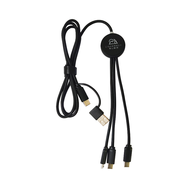 High Quality All-One Universal Type-C USB Fast Charging Cable Custom LED Logo Factory Wholesale Promotional Business Gifts