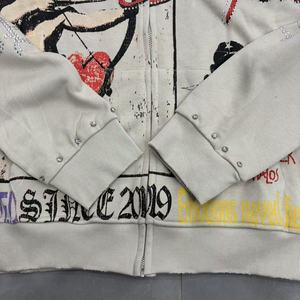 <span class=keywords><strong>Felpe</strong></span> con Cappuccio e Zip con Stampa Angelo di Alta Qualità, Abbigliamento Gotico di Design, <span class=keywords><strong>Felpe</strong></span> da Uomo con Motivi Misti - Product Image 5