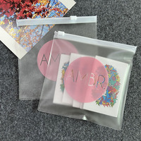 Petit Sac Zippé Personnalisé en PVC Givré Réutilisable pour Bijoux et Emballage