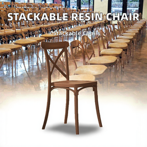 Silla TM12 Rústica con Respaldo Cruzado |   Asiento de Comedor Estilo Toscana para Todo Clima - Product Image 1